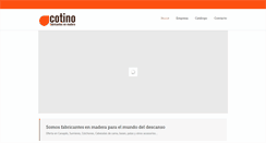 Desktop Screenshot of cotinomuebles.com